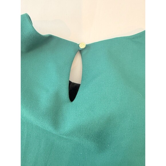 NEW Draper James Sleeveless Knot-Waist Midi Dress Black & Green Size XL Pockets - Picture 10 of 17